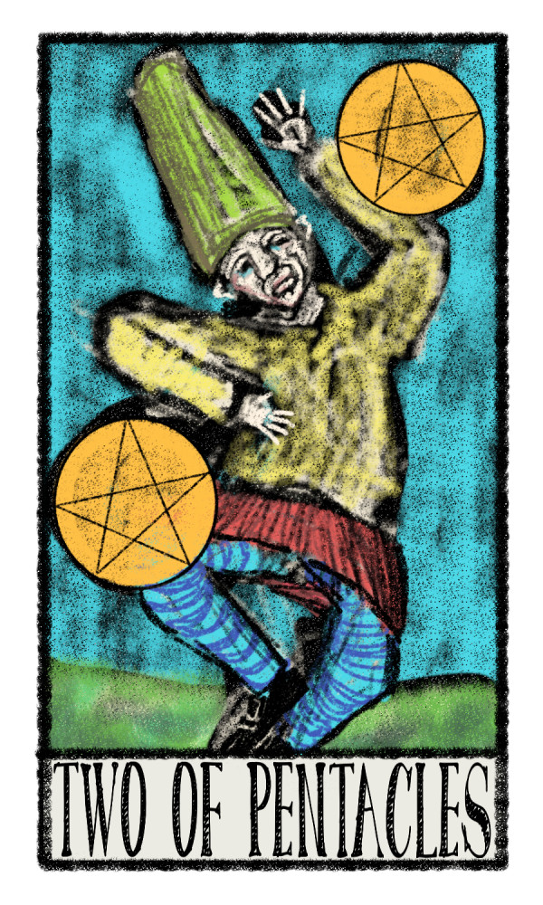 Two of Pentacles by Brian Huntress