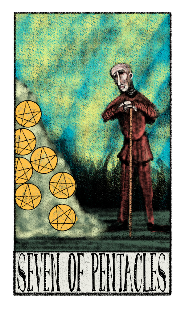 Seven of Pentacles by Brian Huntress