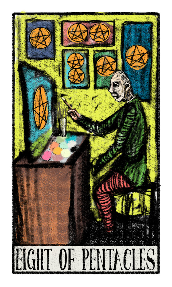 Eight of Pentacles by Brian Huntress