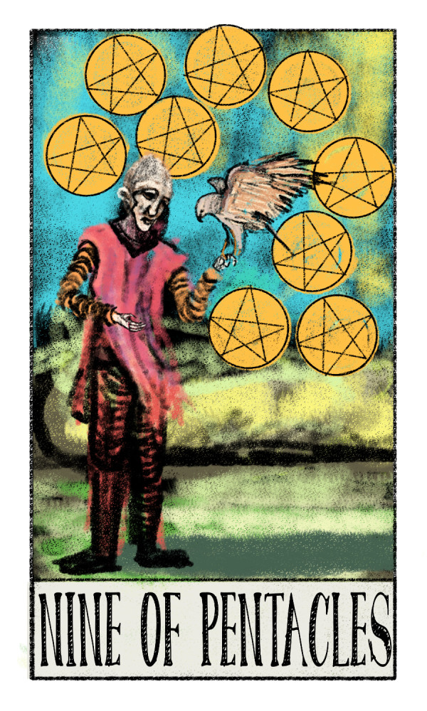 Nine of Pentacles by Brian Huntress