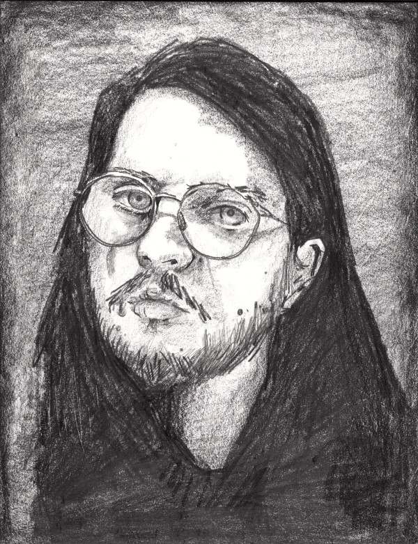 Self Portrait with Glasses by Brian Huntress