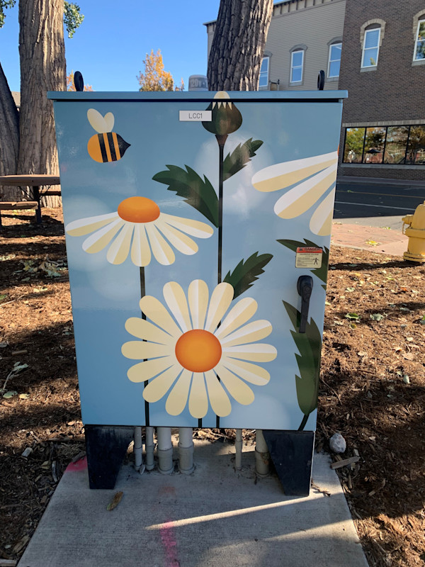 Utility Wrap - Blue Daisies (O'Brien Park)