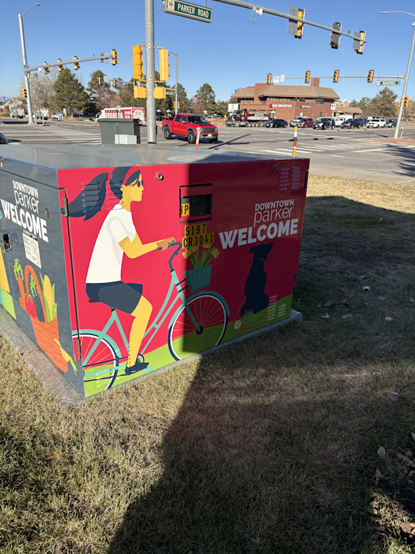Utility Wrap - Welcome to Downtown Parker (Mainstreet & Parker Rd.)
