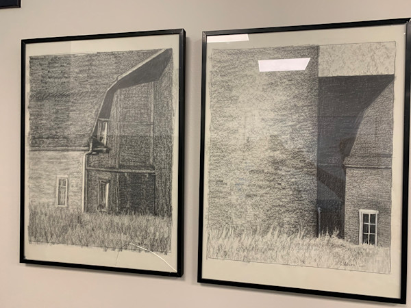 Value Study for Daniel's Barn by Susan Nelson