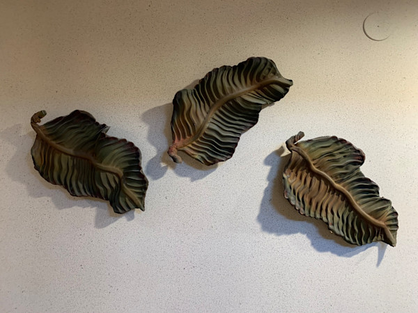 Ceramic Leaves by Mike Ricks