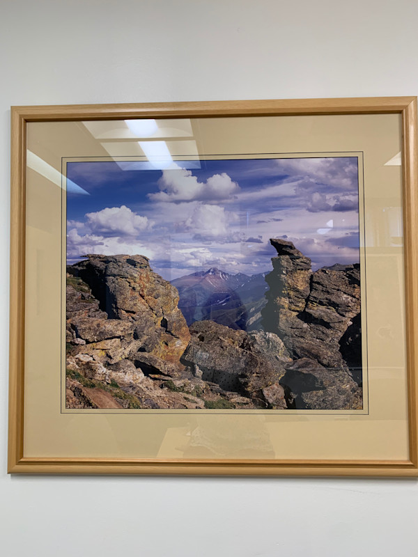 Rock Formation in front of Mountain