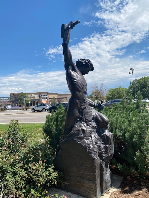 Self Made Man (Permanent Public Art) by Bobbie Carlyle