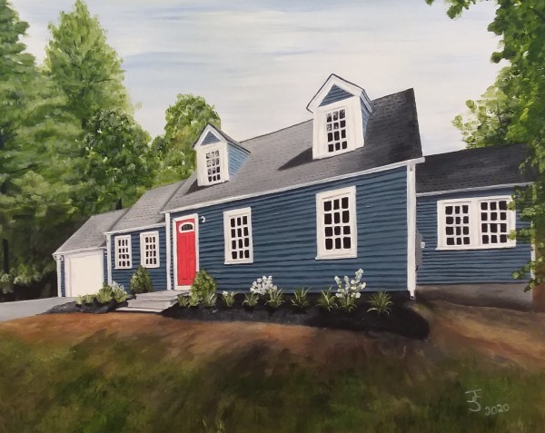 Blue House by Joanne Stowell Artwork