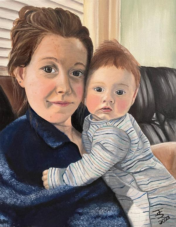Mother and Child Portrait by Joanne Stowell Artwork