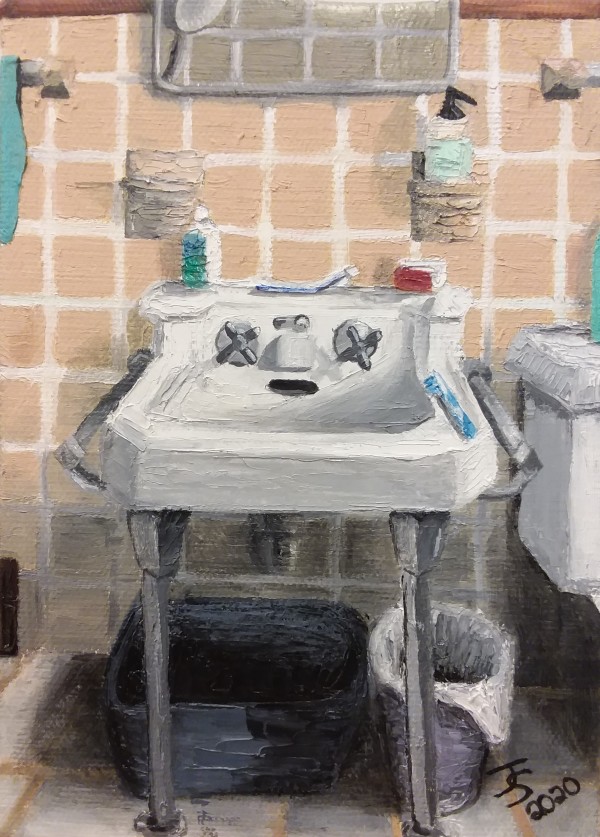 One Bathroom by Joanne Stowell Artwork