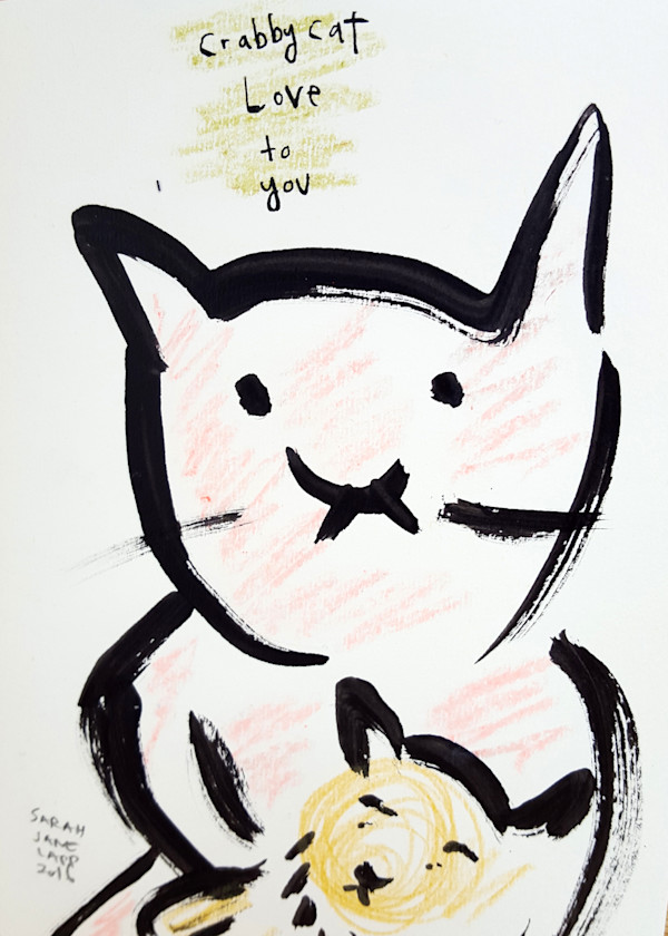 Crabby Cat Love by Sarah Jane Lapp