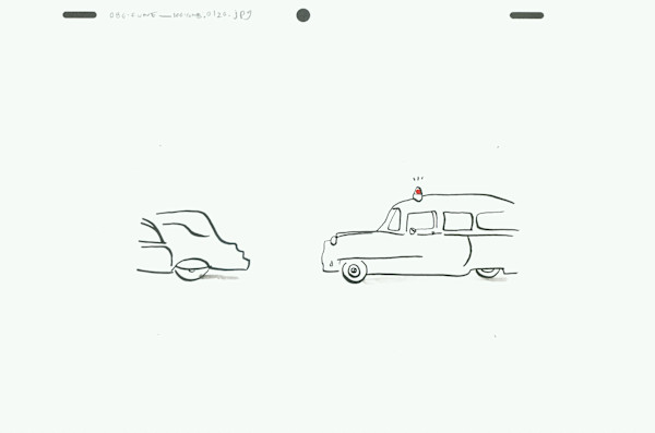 080fune_100comb Ambulance with hearse by Sarah Jane Lapp