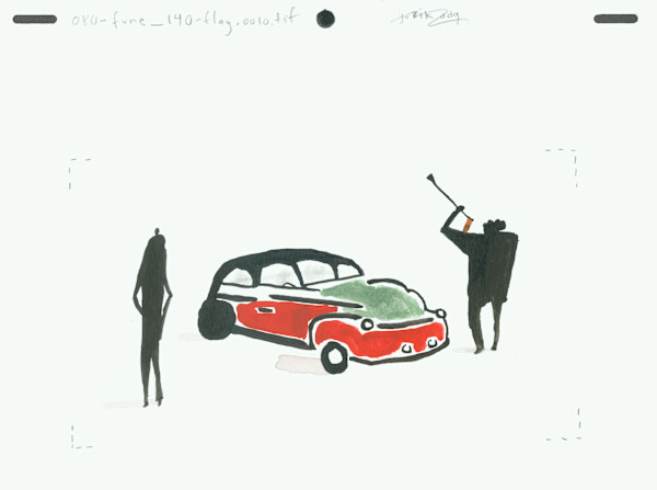 080-fune-140flag Hearse with flag placement by Sarah Jane Lapp