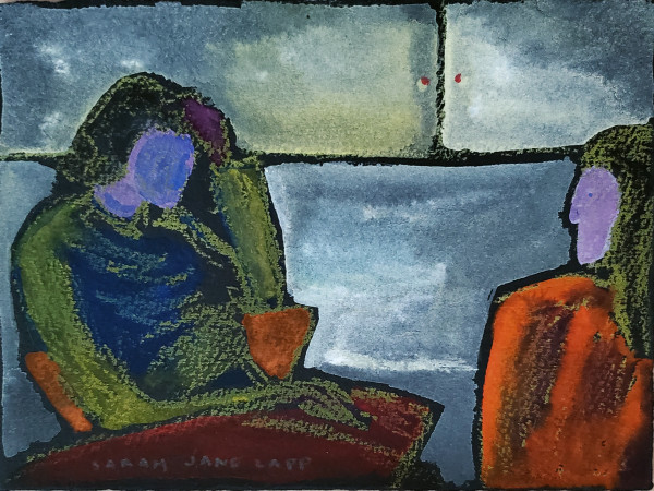 Untitled (Two People at Table) by Sarah Jane Lapp