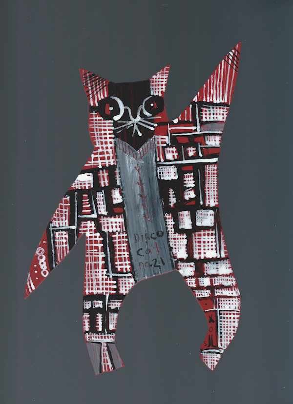Disco Cat no. 21 by Sarah Jane Lapp
