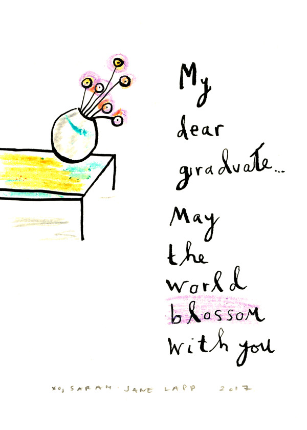 Graduate Blossom by Sarah Jane Lapp