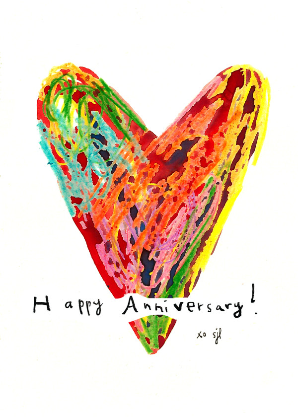 Happy Heart Anniversary by Sarah Jane Lapp