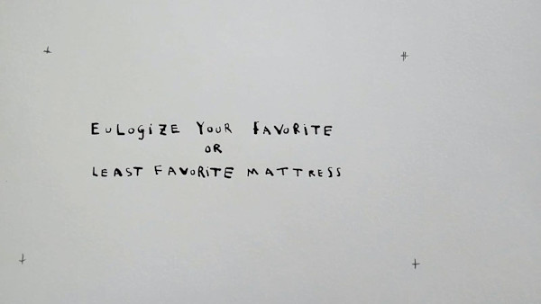 Favorite Mattress by Sarah Jane Lapp