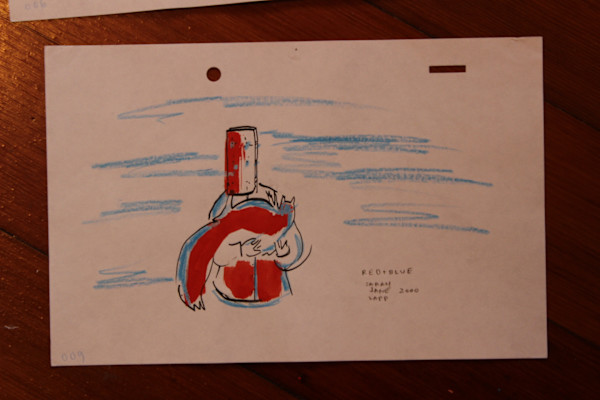 Red and Blue (Bedhead) by Sarah Jane Lapp