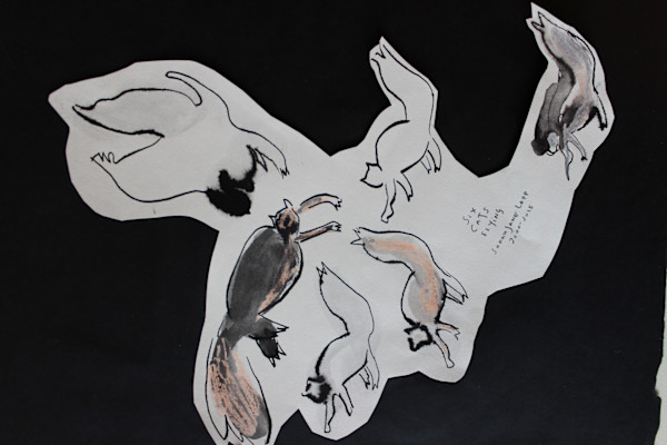 Six Cats Flying by Sarah Jane Lapp