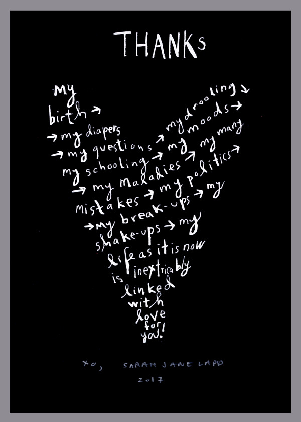 Thanks For My Birth by Sarah Jane Lapp