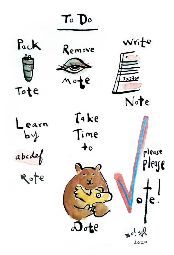 Vote & Dote (for Judy) by Sarah Jane Lapp