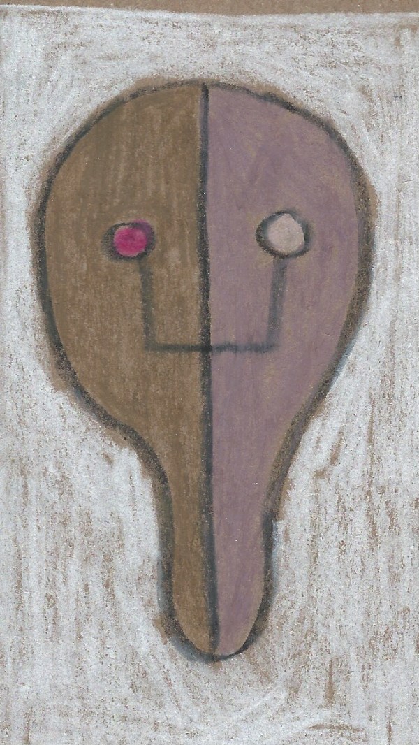 Brown violet skull by Sarah Jane Lapp