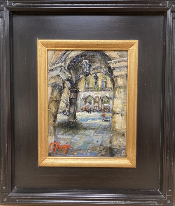 Archway to the Piazza by Carole Foret