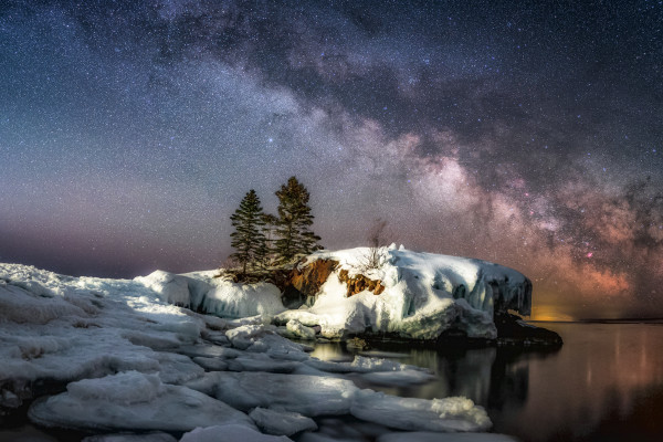 Galactic Core Milky Way, Hollow Rock, Grand Portage, MN by Earl Todd