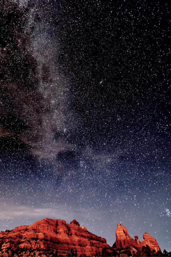 Milky Way over Snoopy Rock, Sedona, AZ by Earl Todd