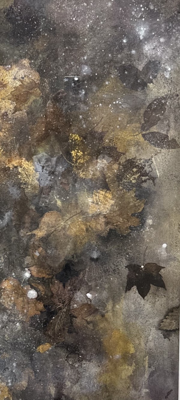 Purple Leaves in Mud by Yuri Ozaki