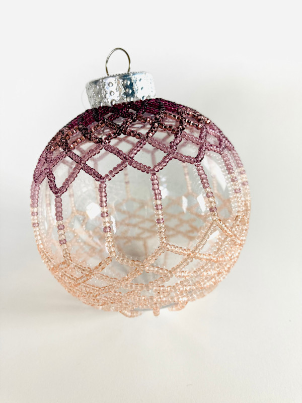 Beaded Ornament Original Design by Stephanie Wright