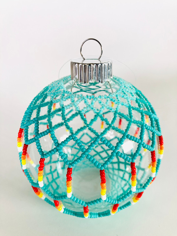 Beaded Ornament Traditional Design by Stephanie Wright