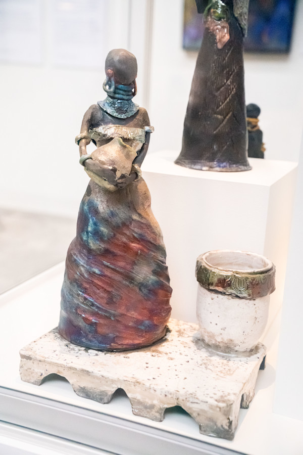 African Woman with Water Pitcher by Yvonne Stubbs