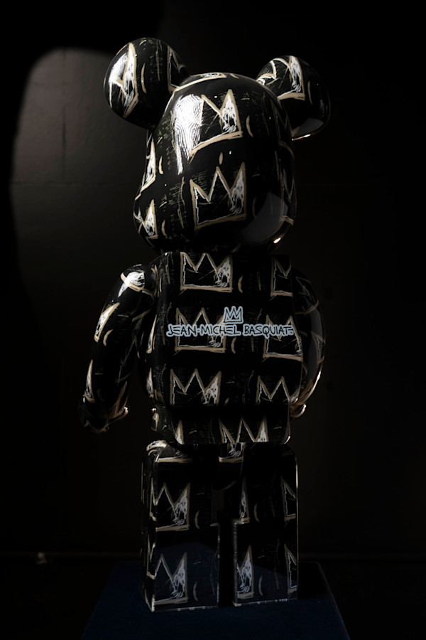 BEARBRICK JEAN- MICHEL BASQUIAT #8 1000% by Jean-Michel Basquiat, Medicom Toy, Image 2.