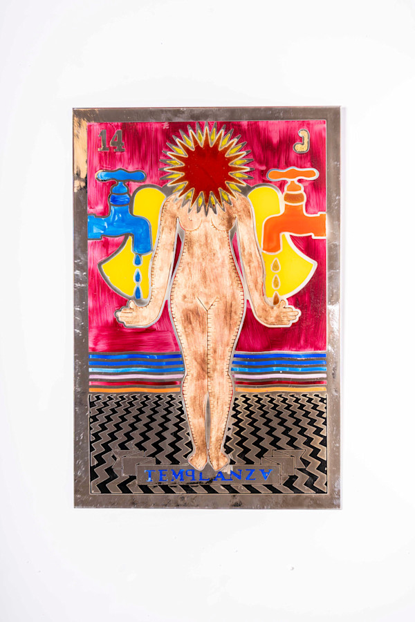 14 templanza, tarot rojo by Pedro Friedeberg, Image 3.