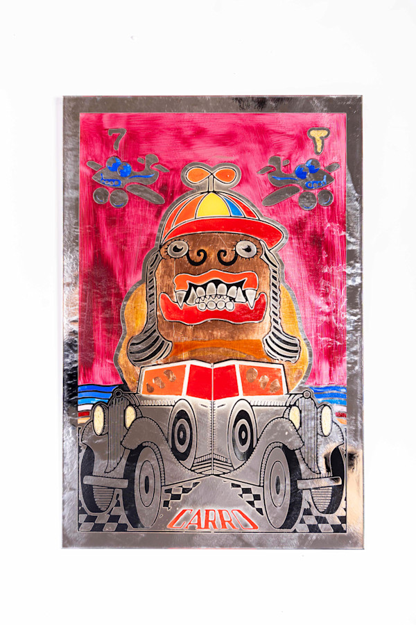 7 carro, tarot rojo by Pedro Friedeberg, Image 3.