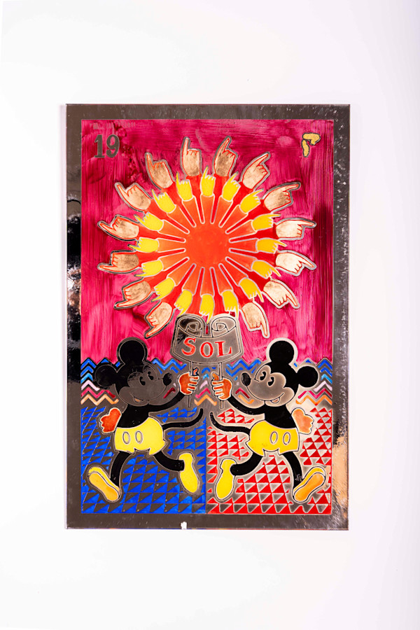 19 sol, tarot rojo by Pedro Friedeberg, Image 3.