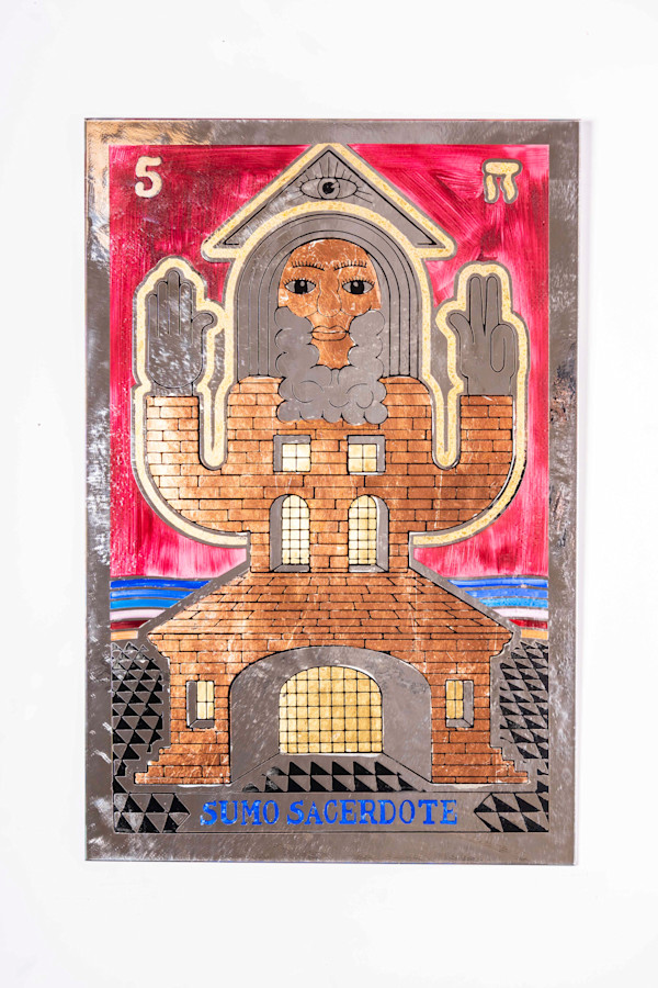 5 sumo sacerdote, tarot rojo by Pedro Friedeberg, Image 3.
