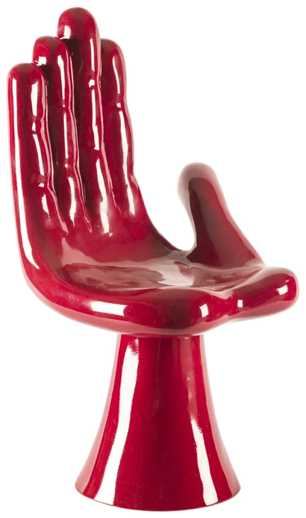 MANO SILLA (Roja) by Pedro Friedeberg
