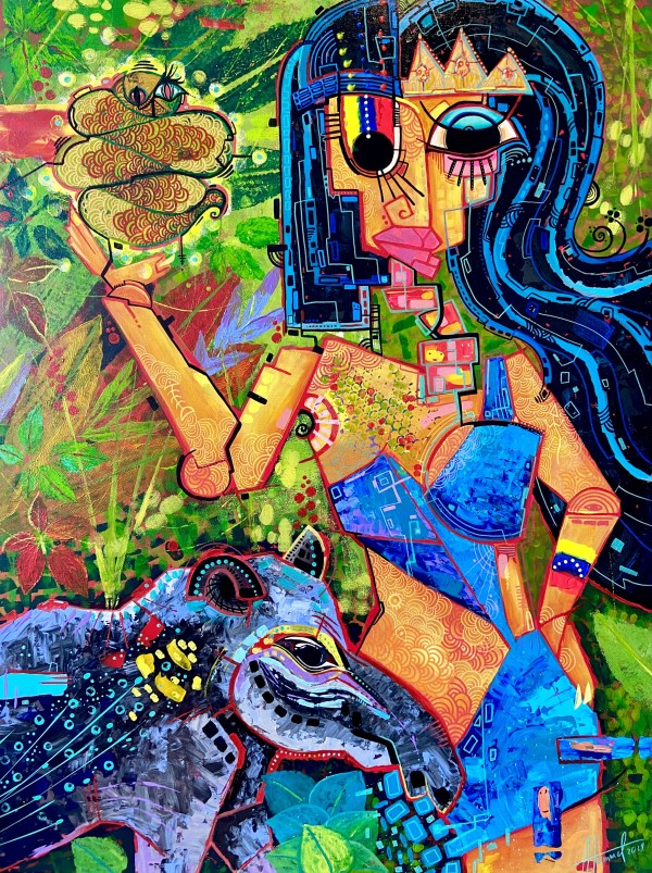 Maria Lionza y su Danta by Anna Trimmel