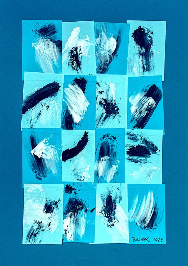 Blue Post-it #1 by Ed Buziak