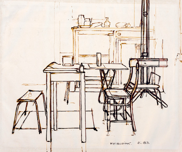 "Studio Tables and Chairs" by Ed Buziak