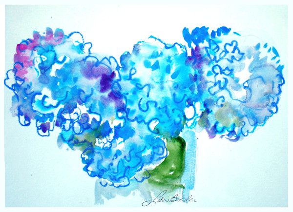 Blue Hydrangeas by Lois Bender, Image 1.