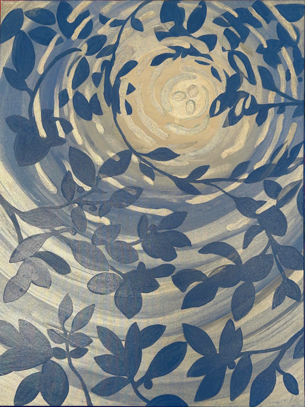 Leaf Shadows in the Nested Moonlight I by Lois Bender, Image 1.