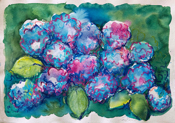 Baker House 1650 Hydrangeas I by Lois Bender, Image 1.