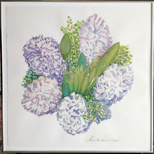 Five Hyacinths  and Spears by Lois Bender, Image 1.