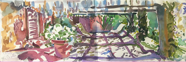 Wisteria Pergola Garden by Lois Bender, Image 1.