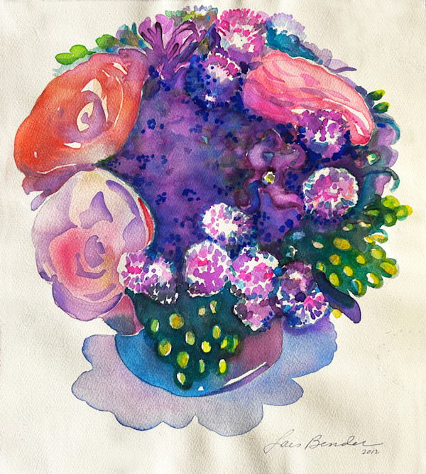 Bouquet of Roses, Hydrangeas and Allium VIII by Lois Bender, Image 1.