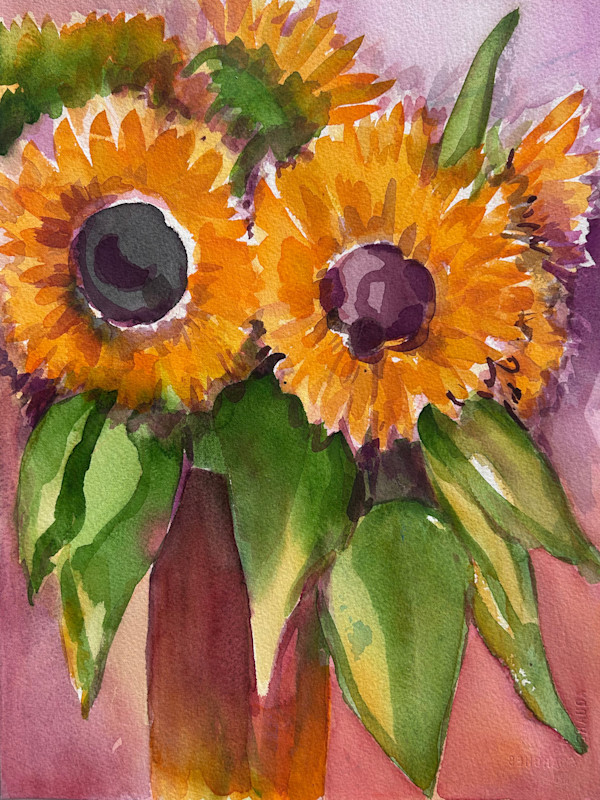 Two Sunflowers Bouquet by Lois Bender, Image 1.
